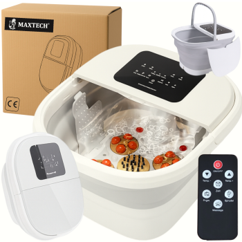 Masażer wodny do stóp HYDROMASAŻ Składany z shiatsu  + pilot  MAX-S3